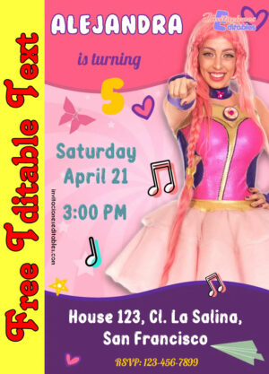 Free Luli Pampin Invitation to edit