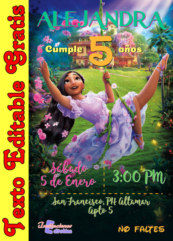 Invitación de Isabela Madrigal para editar