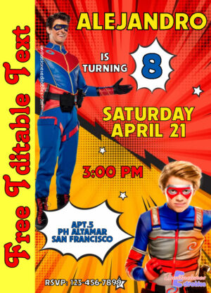 Free Henry Danger Invitation to edit
