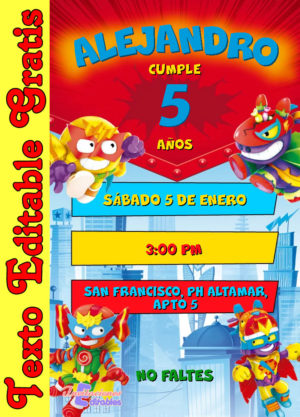 Invitación de SuperThings para editar