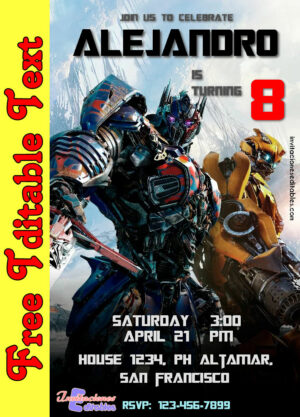 Free Transformers Invitation to edit