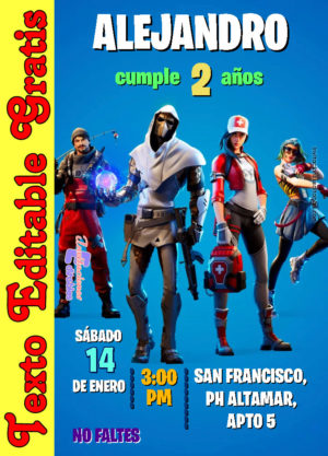 Invitación de Fortnite para editar