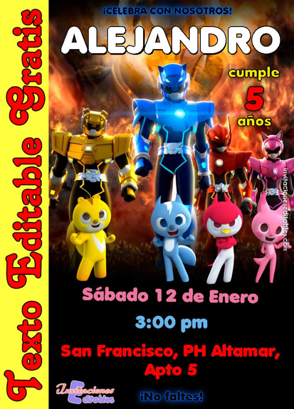 Invitación de Miniforce para editar