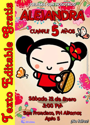 Invitación de Pucca para editar