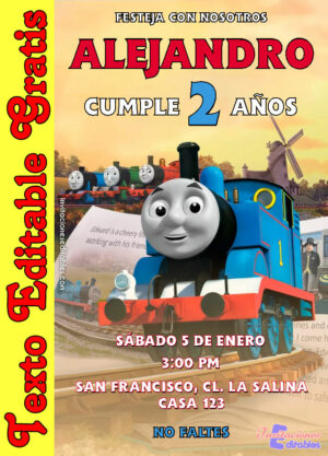 Invitación de Thomas y sus amigos para editar